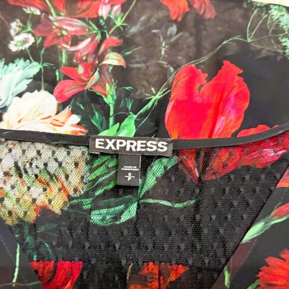 Express Surplice Peplum Blouse size S - Picture 7 of 7